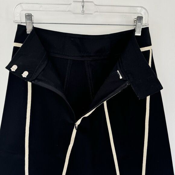 Autograph New York A line Skirt black with Cream Piping Size 0 - Picture 8 of 8